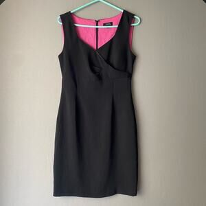Tahiri sz 6 Black Sweetheart Sheath Midi Career‎ Dress